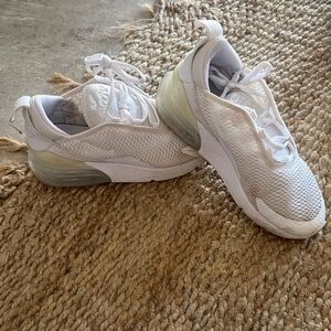 Nike Air Max 270 White Athletic Sneakers for boys